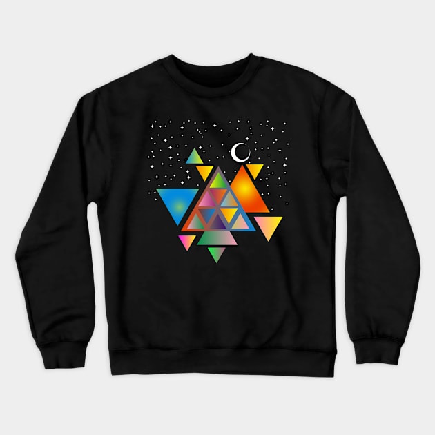 Triangles,  STANDARD AND TRIANGLES Crewneck Sweatshirt by SAMUEL FORMAS